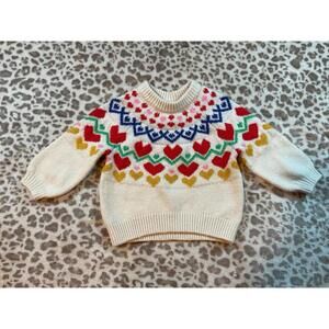 Old Navy Christmas Pullover Size 6-12 Months Multi Fair Aisle Print